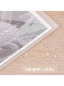5PCS/10PCS/20PCS Transparent White PP Plastic A4 Document Bags, Modern Simple Multipurpose Waterproof Anti-Fouling Snap Button, Back To School & Office Supplies, Student File Folders - White - View 3