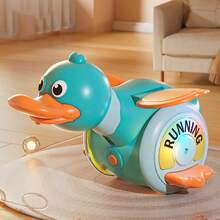 ODAPTO Cute Running Duck Crawling Toy With Light & Music, Baby Toys 18 Months, Increase Baby Tummy Time, Great Musical Crawl Toys For Infant 18 Months - Multicolor - View 12