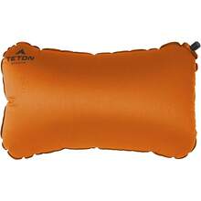 Teton Sports ComfortLite - Almohada Autoinflable de Algodón para Acampar - Naranja/Microfibra - Ver 2