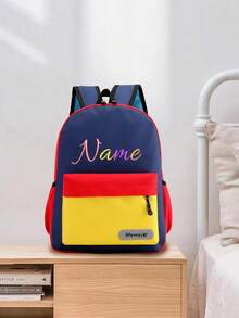 1 件定制背包、儿童返校用品、定制刺绣姓名书包、带刺绣姓名的个性化背包、定制幼儿背包、可定制女童背包、儿童个性化书包、日托背包、日托书包、2-4 岁女童背包、学龄前背包、幼儿书包、多功能、装饰性、字母、时尚、现代、多彩、可爱、迷人、休闲、定制、个性化、独特、定制、送给他的理想礼物、送给她的理想礼物 - 多色 - 查看 8