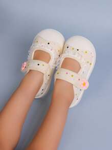 Toddler Boys/Girls Soft Sole Lightweight Spring First Walking Shoes, Suitable For Spring And Autumn - Yellow - View 2