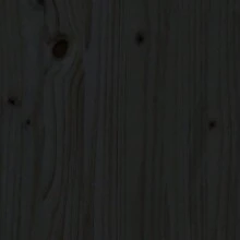 Larryhot Testiera nera 95,5x4x100 cm Legno massello di pino, resistente e durevole, stile decorativo, facile da montare