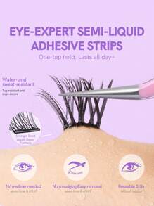 MLEN DIARY MLEN DAIRY Self Adhesive Lash Clusters, 8.5-12.5mm C Curl Natural 56Pcs Pre-Glued Cluster Lashes, No Glue Reusable Manhwa Lashes, Press On Self Stick Cluster Lashes Individual Lashes Self Application At Homelash Clusters,Eyelash Clusters,Individual Eyelashes,Lashes,Fake Lashes