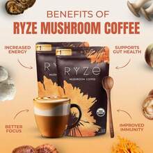 Mushroom Coffee 3-Pack – Instant Organic Blend With MCT Oil | Brain Boost, Digestion & Natural Energy | USDA Certified - 3 件 - 查看 4