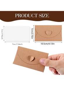 50 zestawów Mini Kopert z Pustymi Kartkami, Zestaw Kopert z Papieru Kraft, Na Karty Podarunkowe, Upominki Na Przyjęcie Weselne, Kartki Z Pozdrowieniami, Wizytówki Pocztowe, Artykuły Na Przyjęcie Ukończenia Szkoły, Koperta Z Podziękowaniem - Wielokolorowe - Zobacz 3