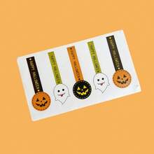 20pcs Pumpkin Head & Ghost Pumpkin Cat Sealing Stickers, Pudding Sealing Stickers, Decorative Sealing Stickers, Party Candy Bag Labels, Halloween Decorations Home Decor Room Decor - Multicolor - View 6