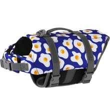 Metglad Ripstop Dog Life Jacket For Small, Medium & Large Dogs, Suitable For Boating, Dog Swimming Vest With Enhanced Buoyancy & Visibility, Floral Pattern - Green - View 8