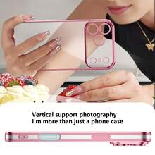 Premium Anti-Drop/Dust Proof Thickened Luxury Phone Case Compatible With Samsung Galaxy S24 Ultra/S24 Plus/S24/S23 Ultra/S23 Plus/S23/S22 Ultra/S22 Plus/S22/S21 Ultra/S21 Plus/S21 FE/S23 FE/S20 Ultra/S20 Plus/S20 FE, Suitable For OPPO A5x/C1 2 3 4 5 6 7 8 9/9 8 7 6 5 4 3 2 1, Suitable For OPPO A1 2 3 4 5 6 7 8 9 9 8 7 6 5 4 3 2 1 Waterproof Shockproof Scratch Resistant - Pink - View 4