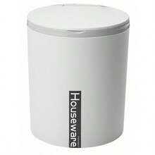 1 pieza Basurero de escritorio con tapa abatible, Papelera de almacenamiento para oficina, Apto para baño, cocina, bote de basura del inodoro