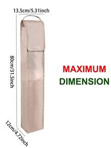 1pc Packaging Paper Storage Bag, Gift Wrapping Paper Organizer, Black Oxford Cloth Packaging Paper Storage Box With Pocket, Foldable Packaging Paper Rack, Home Storage & Organization Supplies - Beige - View 3