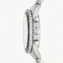 Relógio Masculino Quartz Fossil de Aço Inoxidável com Três Ponteiros, Caso de Aço Inoxidável/Vidro Resistente a Arranhões FS5836/FS5837