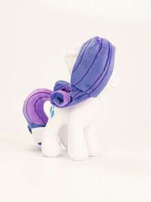 Hasbro Juguete de peluche, 30 cm, regalo sorpresa de cumpleaños, regalo para fans, muñeco de animal suave, Rarity - Blanco - Ver 3