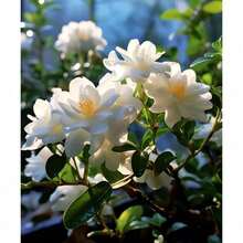 200 piezas oferta descuento semillas jazmín para plantar variedad flores blancas ornamentales germinación alta jardín exterior interior fácil cultivo decoración resistente - 200 semillas - Ver 6