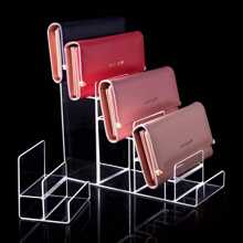 1pc 1-7 Tier Clear Acrylic Display Rack, Classic Style Organizer Stand For Wallets, Purses, Glasses, Handbags, Home Room, Living Room, Office Decor Valentine Day Back To School