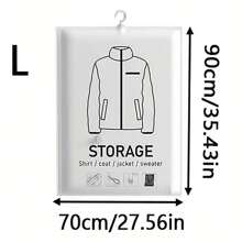 1set/5PCS Vacuum Storage Bags Foldable Waterproof Storage Bag For Mold/Moisture/Insect Proof Clothing Protection & 80% Space Saving Bedroom Accessories & Christmas Decorations Organizer Travel-Ready Vacuum Bags For Skirts, Down Jackets, Quilts Dorm Essentials & Family Storage Must-Haves