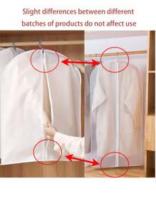 10/5/1 件衣柜防潮挂衣袋 - 轻质防尘罩抽屉拉链衣服袋 - 防水挂衣保护袋衣橱整理袋绗缝袋床下储物盒隔层衣服垃圾袋卧室服装存储整理器衣橱整理器用于悬挂连衣裙衬衫外套、学校配件学校用品拉链防尘罩