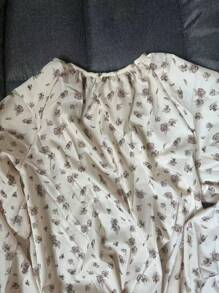 中东碎花长袖宽松阿拉伯女式连衣裙 - 碎花 - 查看 6