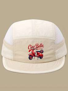 1 件时尚简约字母棒球帽，透气运动帽，休闲短檐太阳帽，男女理想礼物，春夏 - 字母印花 - 查看 14