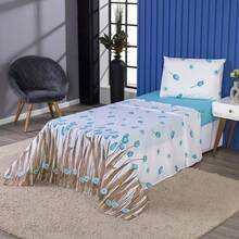 3-Piece Single Bed Set 100% Cotton 180 Thread Count - CL04 - View 1