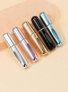 1pc 5ml Refillable Travel Fragrance Atomizer, Perfume Refillable Bottle, Travel Size Perfume Bottle, Mini Perfume Bottle, Refillable Perfume Bottle With Bottom Fill, Spray Bottle Dispenser Empty Liquid Container, Travel Essentials, Multi-Color, 1pc/3pcs, Spray Bottle Dispenser Mini Portable Empty Liquid Container, Travel Essentials Travel Pouch, Suitable For Beach, Summer, Back To School