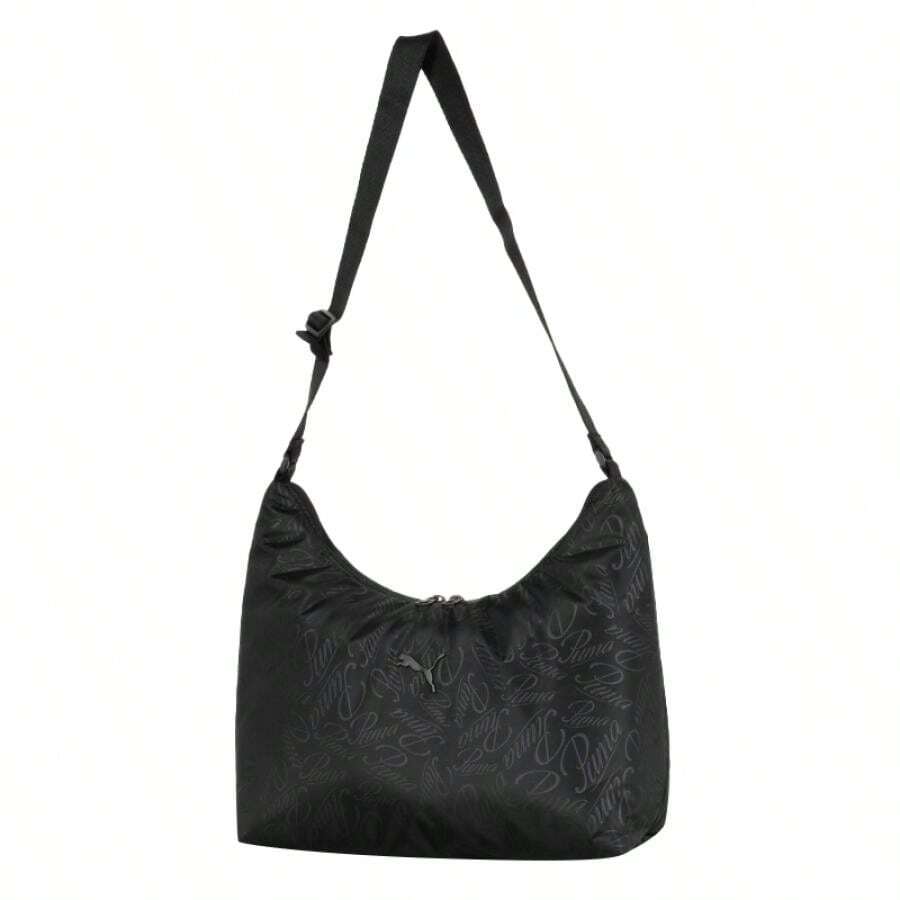 Puma 女款 包POP Slouchy Hobo Bag休閒包運動包戶外旅遊包每日單肩包091709-04 - 黑色-滿印印花 - 查看 1