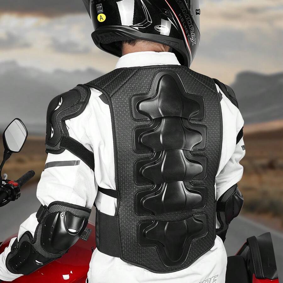 Motorcycle Armor Women Cycling Protection Outdoor Sports Back Chest Protector Motorbike Body Armor Protective Gear With Elbow Knee Pads Guards Riding Motocross Armor Cycling Accessories Rider Gifts