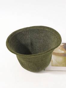 LEAJOURNO. 1 件针织渔夫帽，小头围，适合女性的迷人渔夫帽，秋冬冬季服装 - 綠色 - 查看 8