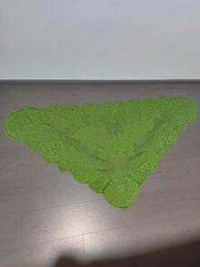 1 peça de 125 cm x 60 cm de renda verde para chapéus, abajures, toalhas de mesa, vestidos, decorações de roupas - Verde - Ver 8