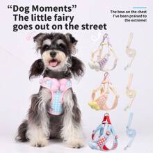 Correa de arnés de estilo chaleco para perros pequeños, Teddy, Poodle, Cachorro, Arnés de pecho para mascotas