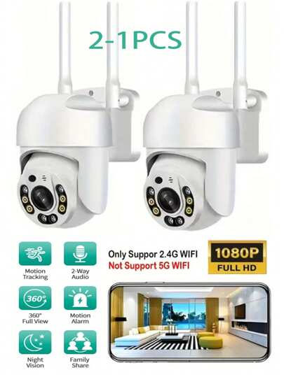 1/ High Definition AI Driven 2.4G/5G WiFi Security Camera 360° View, Remote Monitoring, Two Way Audio Mobile App Control Home Business Security, Indoor/Outdoor CCTV Surveillance System