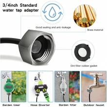 Misters For Outside Patio - 98FT Misting Cooling System With 30 Brass Nozzles US - Black - View 6