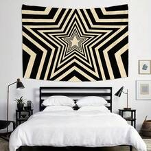 1pc Y2K Aesthetic Star Pattern Tapestry, Wall Tapestry Hanging Home Decoration Materials, Hippie Decor For Living Room, Bedroom, Dorm - Multicolor - View 1