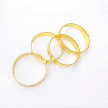 6pcs/12pcs Metal Napkin Rings, Simple Gold Napkin Holders For Men And Women, Reusable For Family Gatherings, Banquets, Minimalist Napkin Buckles For Table Setting, Party Festive Supplies.