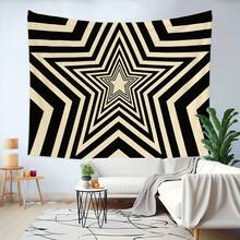 1pc Y2K Aesthetic Star Pattern Tapestry, Wall Tapestry Hanging Home Decoration Materials, Hippie Decor For Living Room, Bedroom, Dorm - Multicolor - View 8