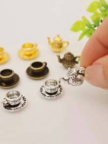 3pcs Mini Tea Cup Set, Vintage Mini Teapot, Coffee Shop Kitchen Accessories, Photography Props, Suitable For Photography Studio, Miniature Kitchen, Home Decor