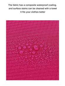 旅行收纳袋大容量防水压缩包装整理器，双层双拉链，旅行压缩袋，行李压缩收纳袋，尼龙材质，网格可视化菱形网格，男女适用，旅行必需品，旅行配件，旅行包，假期，返校，学校用品，打包袋，宿舍必备品，大学 - 玫紅色 - 查看 5