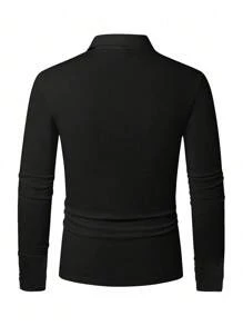 男士长袖 Polo 衫，针织柔软面料，时尚百搭，春秋季