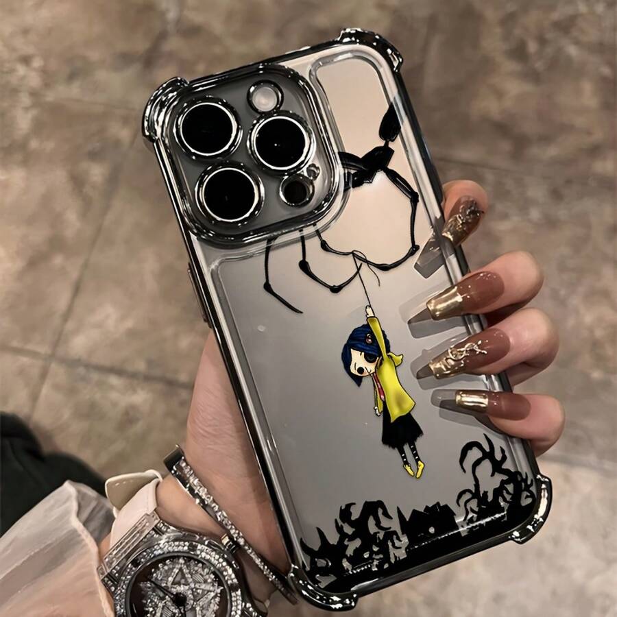 Anime Trending C-Coral Lin New Design Pattern Phone Case Compatible With IPhone 16 15 14 13 12 11 Pro Max X XR XSMAX 8 7 Plus Luxury Transparent Soft Back Cover - 混合顏色 1 - 查看 1