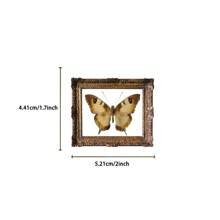 52Pcs Vintage Butterfly Photo Frames Stickers PET Transparent Decorative Decals Butterfly Stickers Insect Stickers Aesthetic Stickers Waterproof Stickers Aesthetic Laptop Sticker Pack Skateboard Stickers Water Bottle Stickers Notebook Stickers
