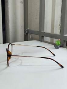 Women's Clip-On 2 In 1 Round Small Size Polarized Lens Eyeglasses Frame PZ948 - Chocolate Brown - View 6