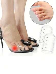 10 件脚趾保护套，透明硅胶脚趾套，薄手指套 - 透明 - 查看 1