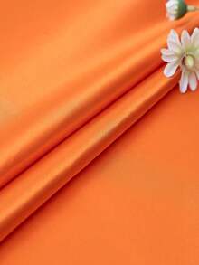 1 件柔软缎面面料，适用于缝纫、婚纱、DIY 工艺、服装、桌布、服装设计、婚纱 - 橘色 - 查看 3