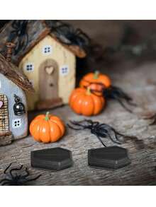 5 件万圣节棺材装饰盒，恐怖迷你棺材装饰品，适用于家居装饰、鬼屋道具、恶作剧用品 - 适合作为万圣节礼物和节日家居装饰、季节性万圣节装饰 - 彩色 - 查看 4