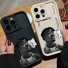 Funda de teléfono Fashion Rapper para 16 16e 15 14 Plus 13 12 11 Pro X Xs XR 8 e Protección de lente suave Capa Cover Funda Protectora Carcasa Moda Creativa - Colores mixtos - Ver 7
