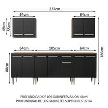 MADESA Baker's Racks - Brown and Black - View 3