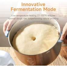 Jd-Hmj7l, 304 Stainless Steel, 6.6qt, Face-Up Touch Panel, Microcomputer Timing, Electric Dough Maker With Ferment Function - 1 - 查看 3