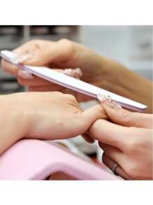 100/180 片，双面可水洗，可重复使用。青柠磨砂膏，天然丙烯酸产品，可用于化妆品和圣像画、美甲和修脚沙龙 - 淺灰色 - 查看 4