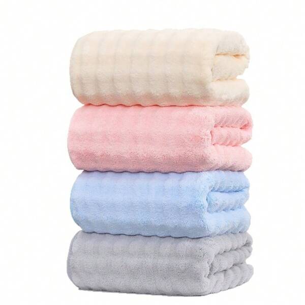 1 pieza Toalla de baño grande gruesa de 90*175 cm de terciopelo de coral con diseño de piña, secado rápido y absorbente, ideal como regalo de natación, al por mayor con personalización
