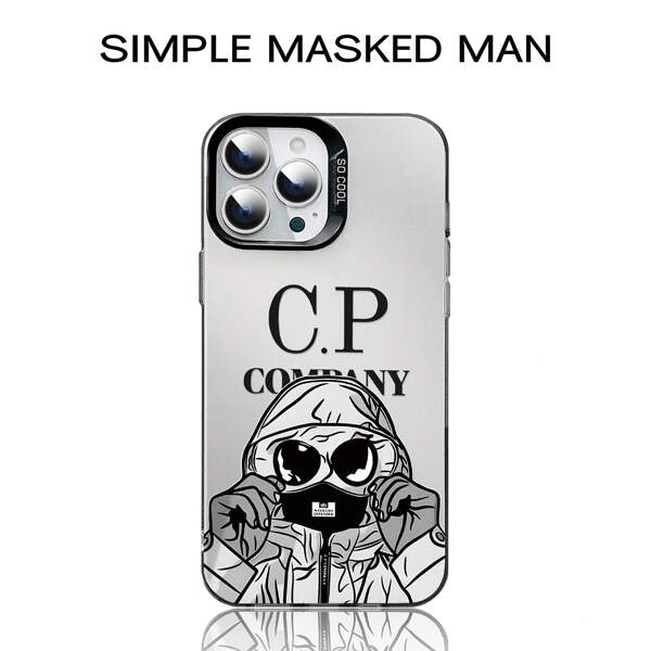 Anime 1pc Military Mask Graphic TPU Soft Edge Phone Case Compatible With IPhone 13/15/14/13/12/11/16 Galaxy/Redmi/OPPO/VIVO/INFINIX