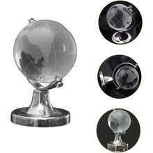 Mini Glass Globe Tabletop Decoration Ornament 6.3cm - Silver - View 3
